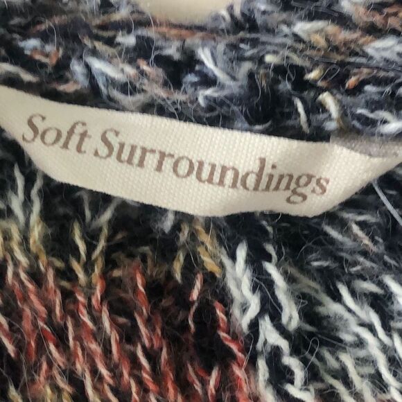 Soft Surroundings Women's Pendley Multi Color Cardigan Size PS/PM - Picture 4 of 8